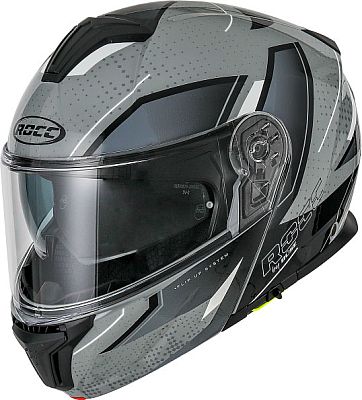 Rocc 810 Dekor, Klapphelm - Grau/Weiß - XS von Rocc