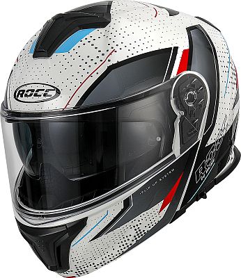 Rocc 810 Dekor, Klapphelm - Weiß/Schwarz - L von Rocc