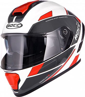 Rocc 841, Integralhelm - Weiß/Rot - L von Rocc