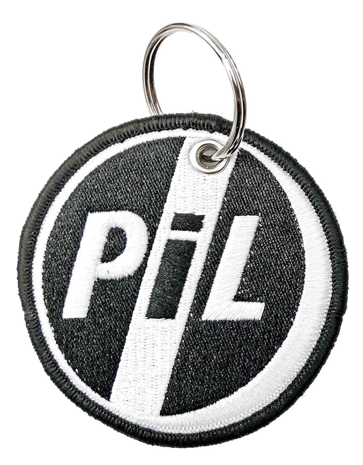 PIL Public Image Ltd Schlüsselanhänger Keychain Patch Circle Logo Neu Offiziell von Rock Off officially licensed products