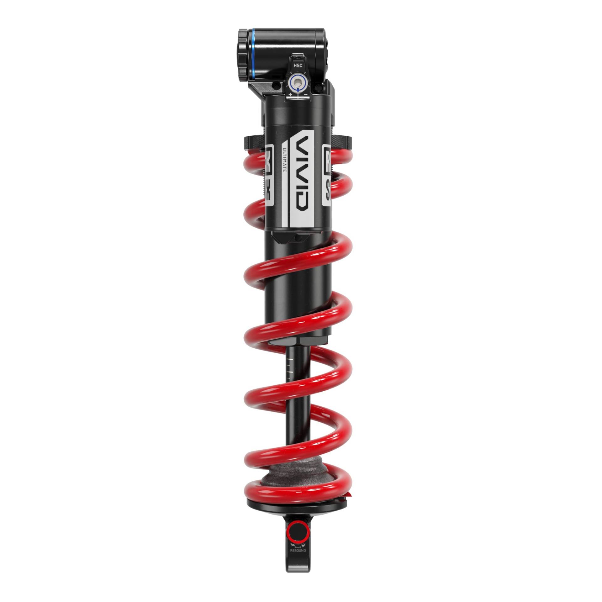 RockShox Vivid Coil Ultimate DH C1, Stoßdämpfer hinten, 250x75, Schaftöse: Lager, Körperöse: Standard, Reb55/Comp37, von RockShox