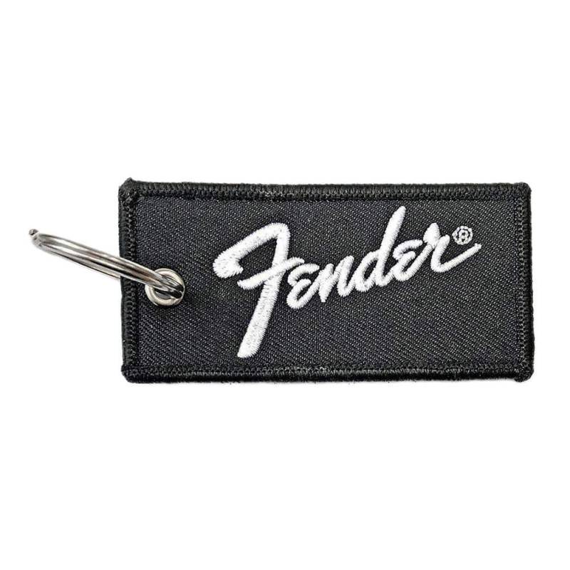 Rock Off Fender Logo Double Face Patch Keyring von Fender