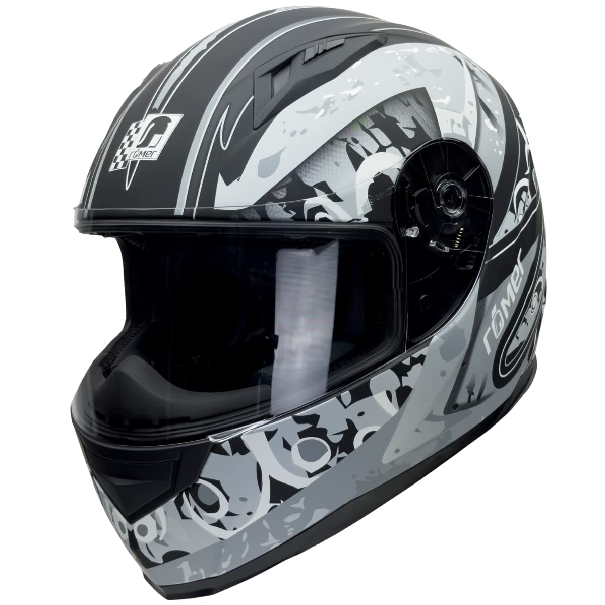 Römer moderner Integralhelm alltagstauglicher Motorradhelm für Damen und Herren, Mehrfarbig, Größe L von Römer