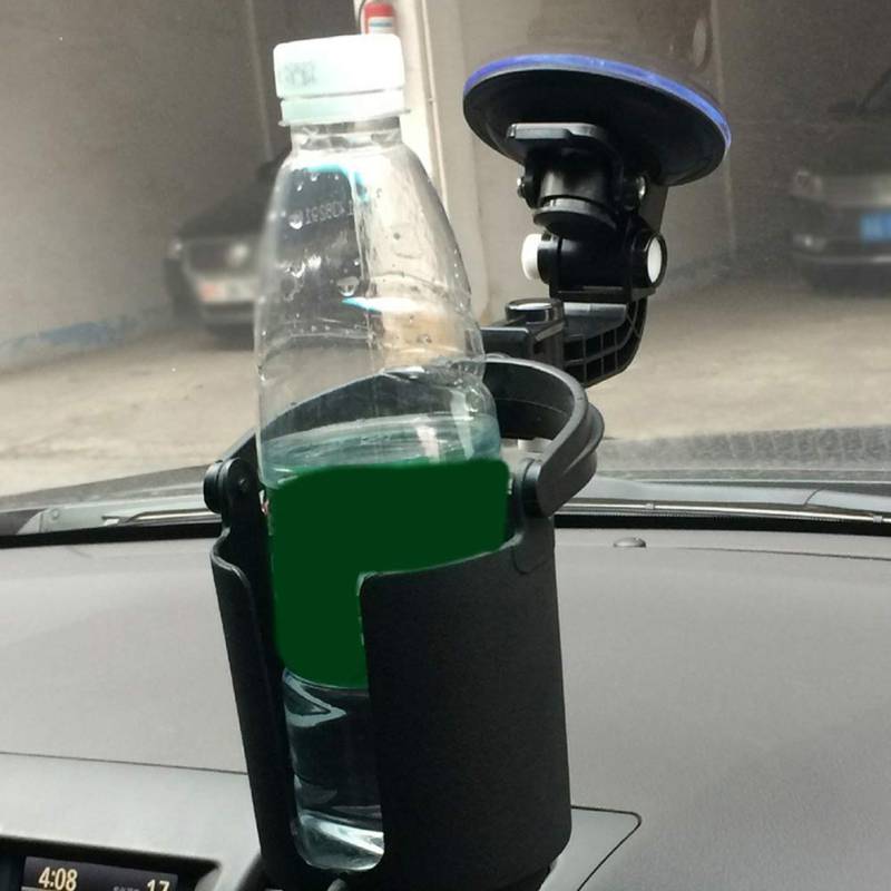 Roexboz 2 in 1 Flaschenhalter Kaffeebecher Halter und Organizer das Auto mit Saugnapf Universal Auto Becherhalter Behälter und Aufbewahrung Autositz von Roexboz