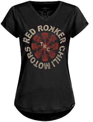 Rokker Anthony, T-Shirt Damen - Schwarz/Grau/Rot - L von Rokker