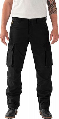 Rokker Black Jack Cargo, Textilhose unisex - Schwarz - W30/L34 von Rokker