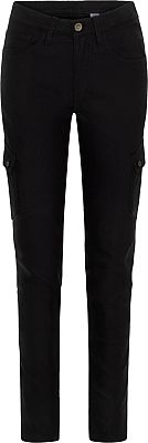 Rokker Black Jack Cargo Slim, Textilhose unisex - Schwarz - W26/L30 von Rokker