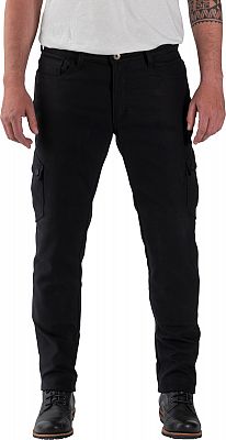 Rokker Black Jack Cargo Slim, Textilhose unisex - Schwarz - W29/L32 von Rokker