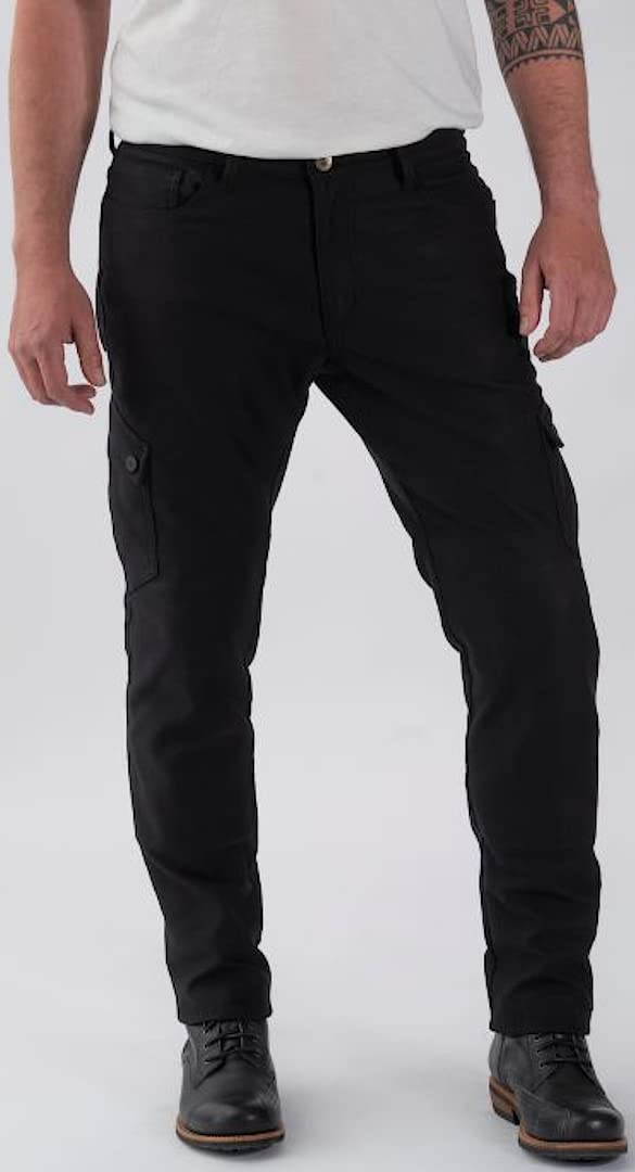 Rokker Black Jack Slim Motorrad Textilhose (Black,38) von Rokker