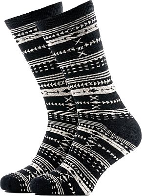 Rokker Boho Rokk, Socken Unisex - Schwarz/Weiß - 44-47 EU von Rokker