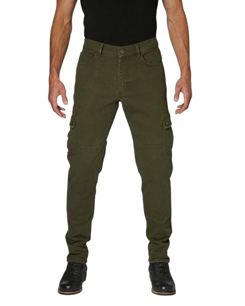 Rokker Cargo Slim Motorrad Textilhose (Oliv,32) von Rokker