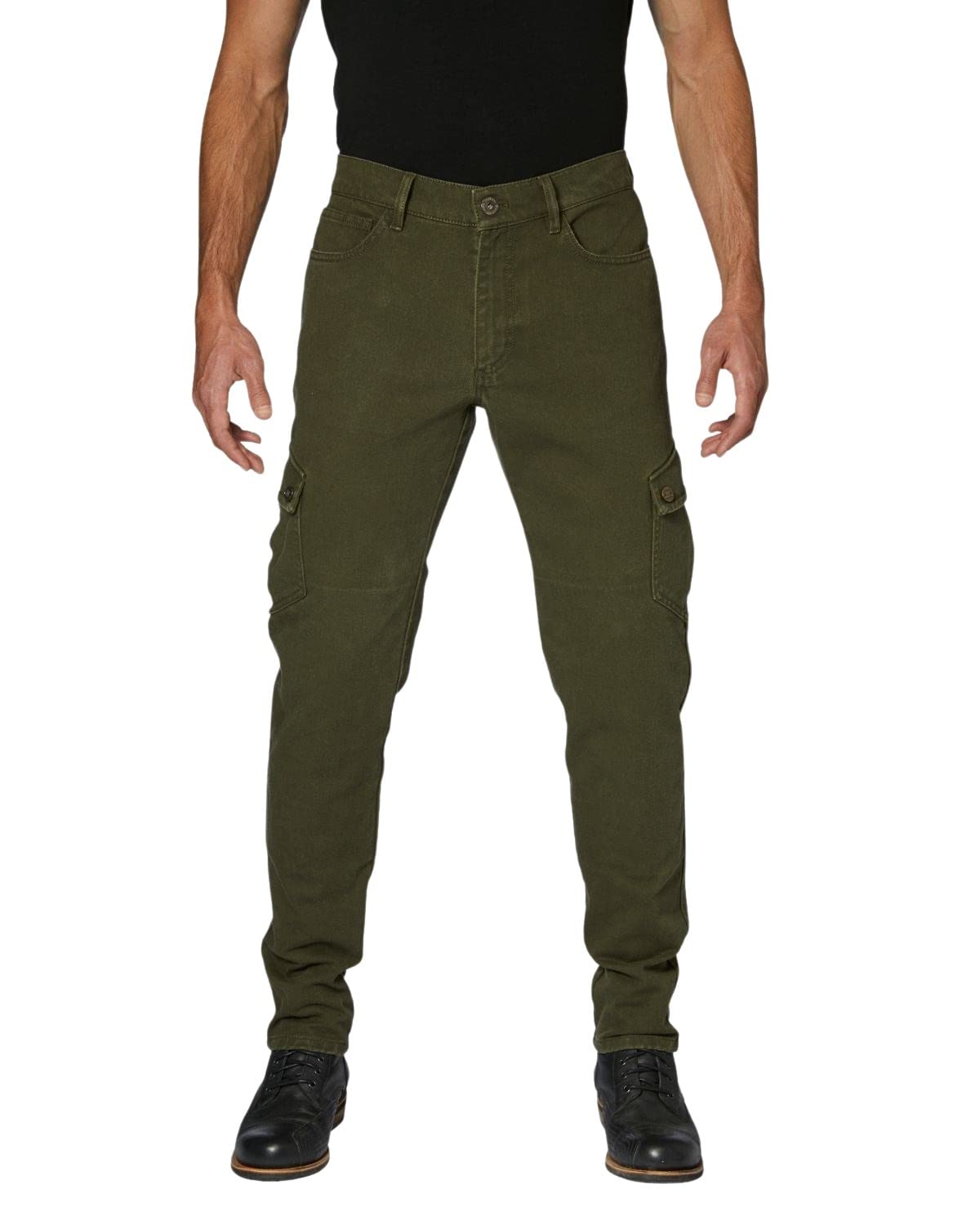 Rokker Cargo Slim Motorrad Textilhose (Oliv,34) von Rokker