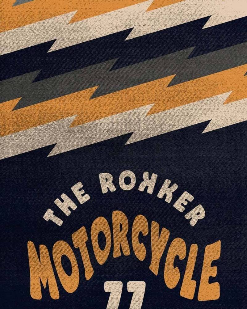 Rokker Motorcycle 77 Multifunktionstuch (Dark Blue,One Size) von Rokker