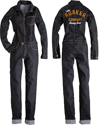 Rokker Slim-Fit, Overall Damen - Dunkelblau - XS von Rokker