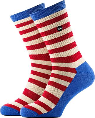 Rokker Stripes LT, Socken Unisex - Rot/Weiß/Blau - 36-39 EU von Rokker