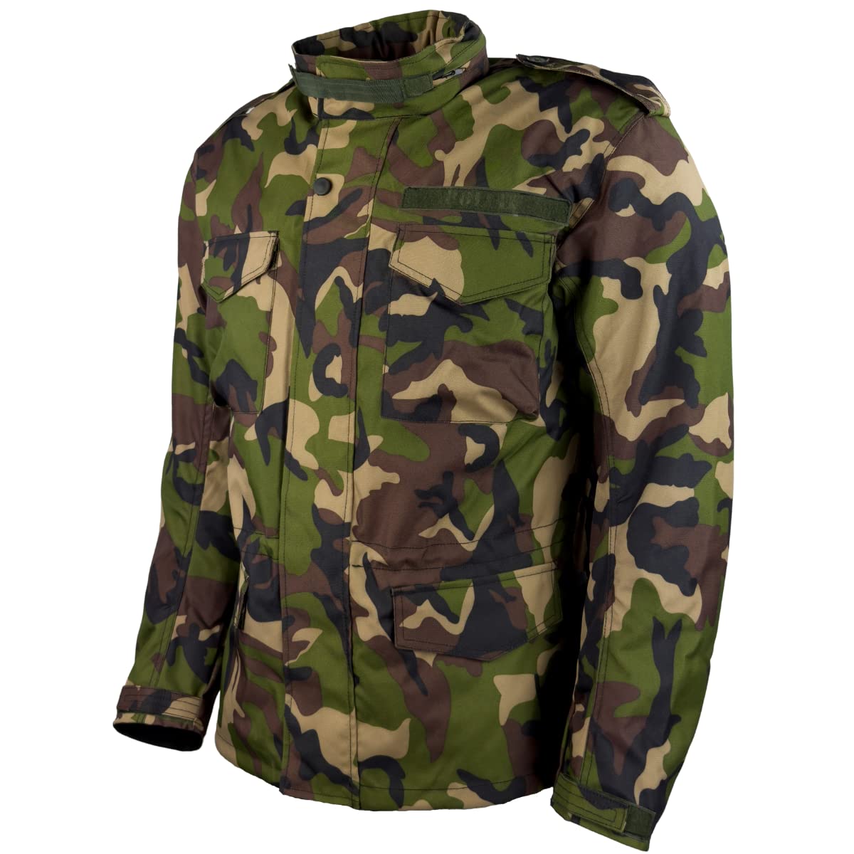 Motorradjacke M65 Camouflage, Flecktarn, Army, Feldjacke, Woodland von Roleff Racewear