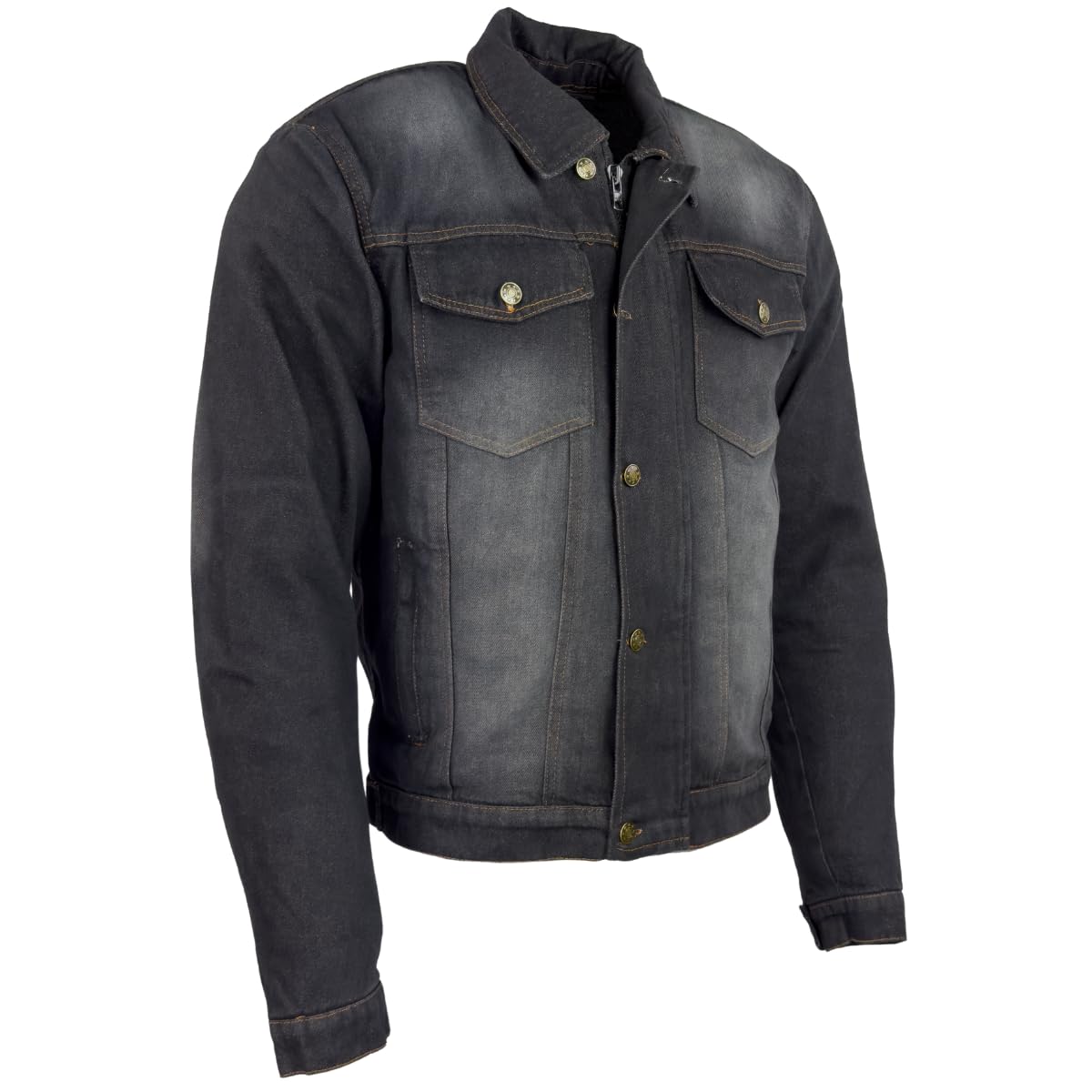 ROLEFF RACEWEAR Jeans Motorradjacke mit Aramid CE Protektoren Regenmembrane entnehmbar Sommer Denim Jacke von Roleff Racewear