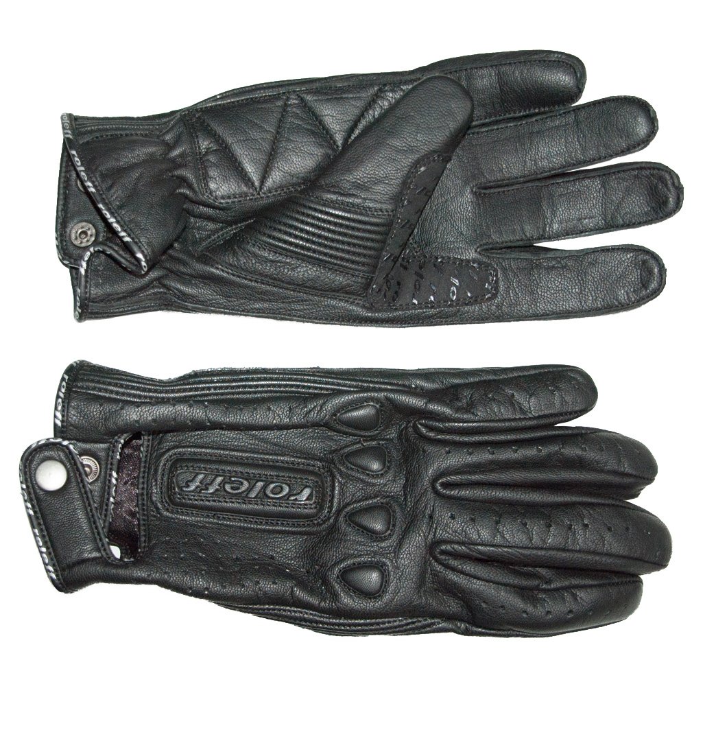 ROLEFF RACEWEAR LEICHTE Sommerhandschuhe Aus Leder RO 64, Schwarz, Größe M von Roleff Racewear