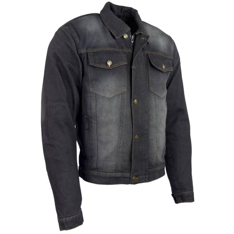 Roleff Racewear Jeans Motorradjacke mit Aramid CE Protektoren Regenmembrane entnehmbar Sommer Denim Jacke von Roleff Racewear