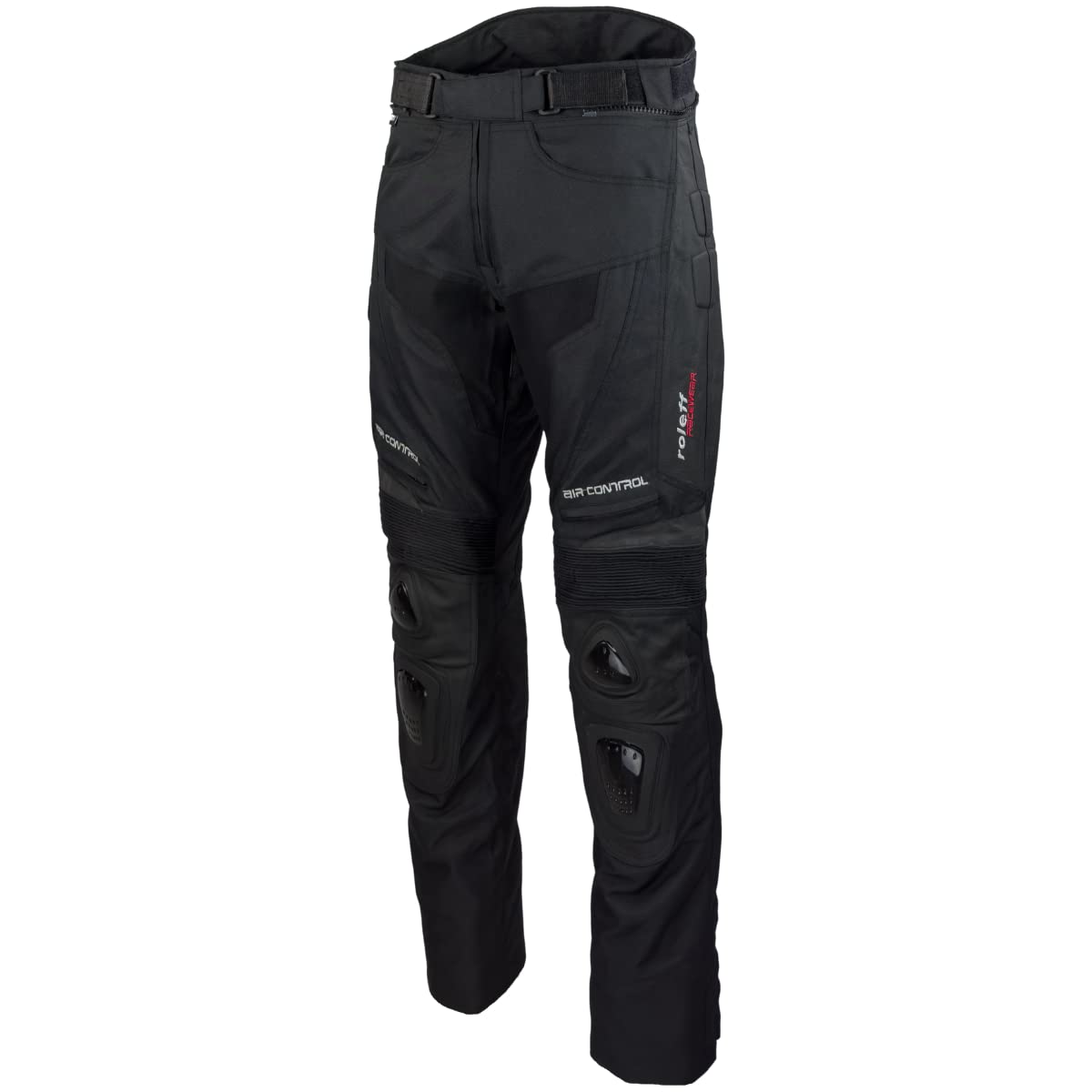 Roleff Racewear Motorradhose Textil/Mesh und Leder, Schwarz, Größe M von Roleff