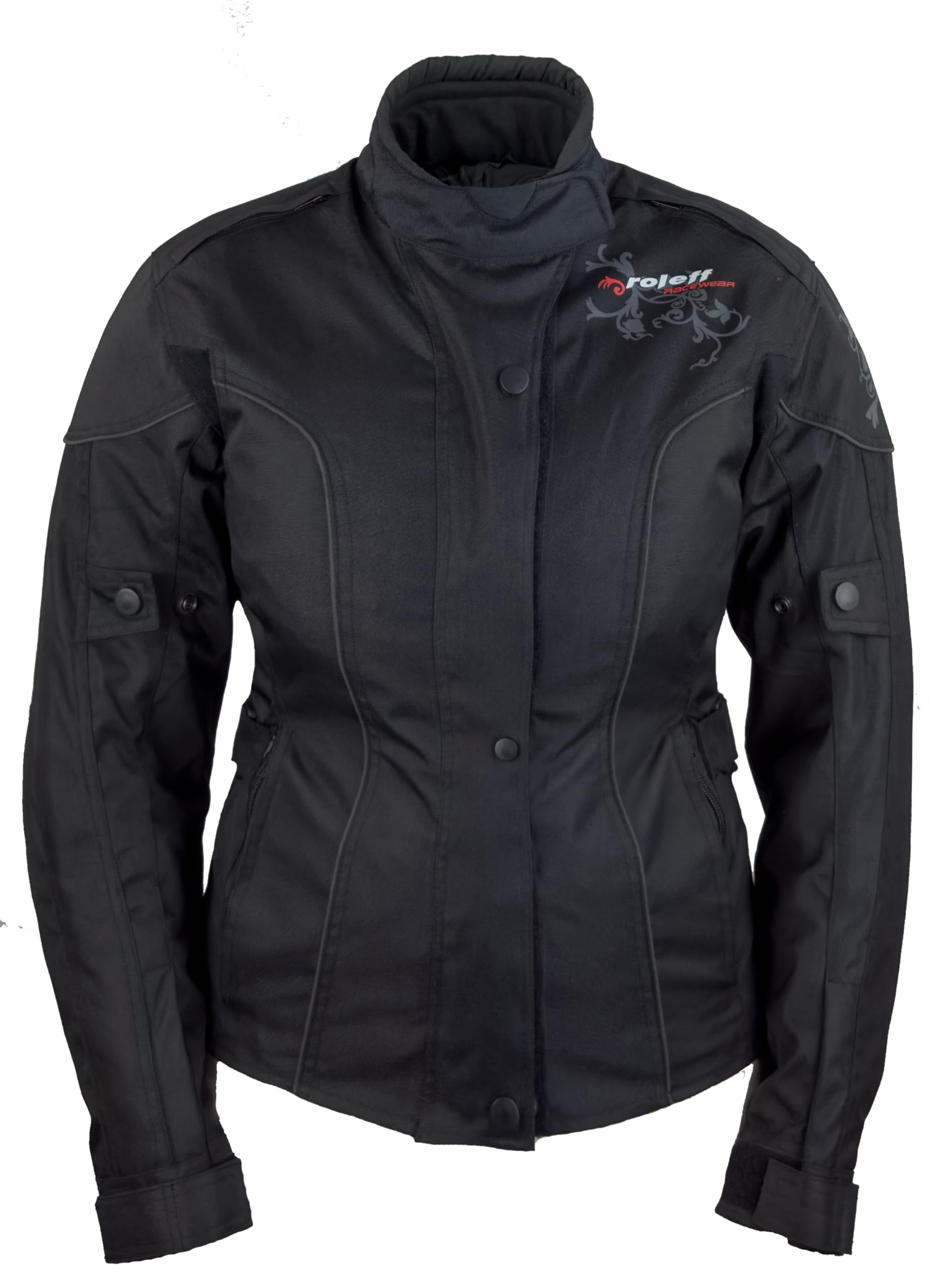 Roleff Racewear Damen Motorradjacke Ladylike RO 960, Schwarz, Größe XS von Roleff