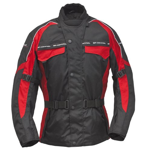 Roleff Racewear Gr. M Motorradjacke Reno RO 7033, Schwarz/Rot, Größe XS von Roleff