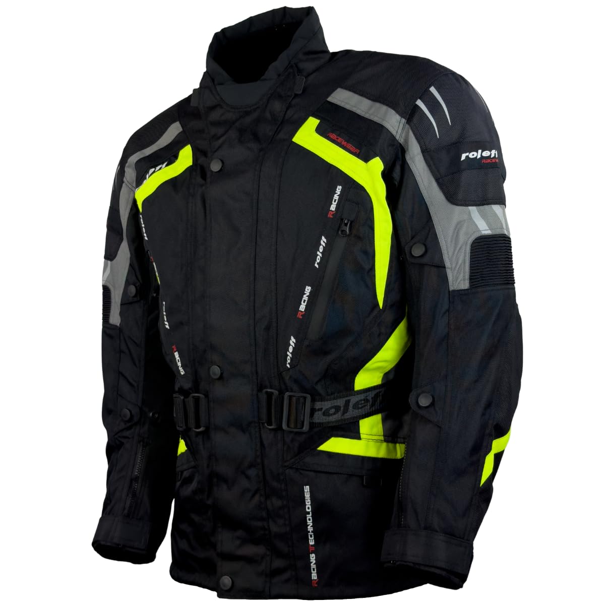 Roleff Racewear Kodra Jacke Gent RO 387, Schwarz/Grau/Neon, Größe XXL von Roleff