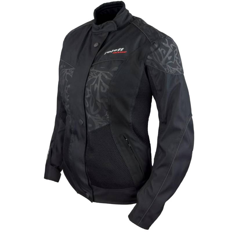 Roleff Racewear Mesh Motorradjacke Lady Messina, Schwarz, Größe M von Roleff Racewear