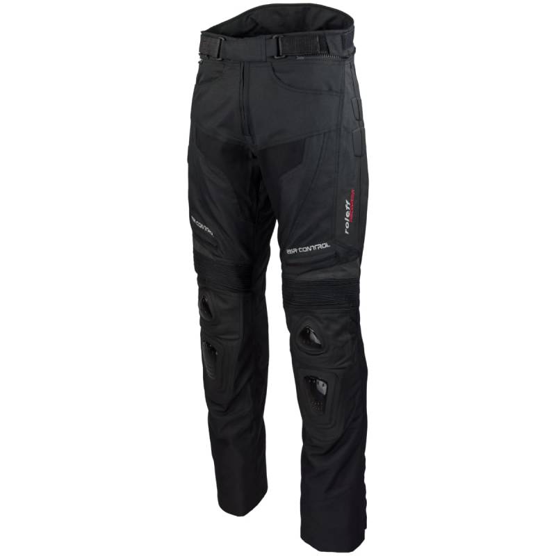 ROLEFF Motorradhose Textil/Mesh und Leder, Schwarz, Größe M von ROLEFF