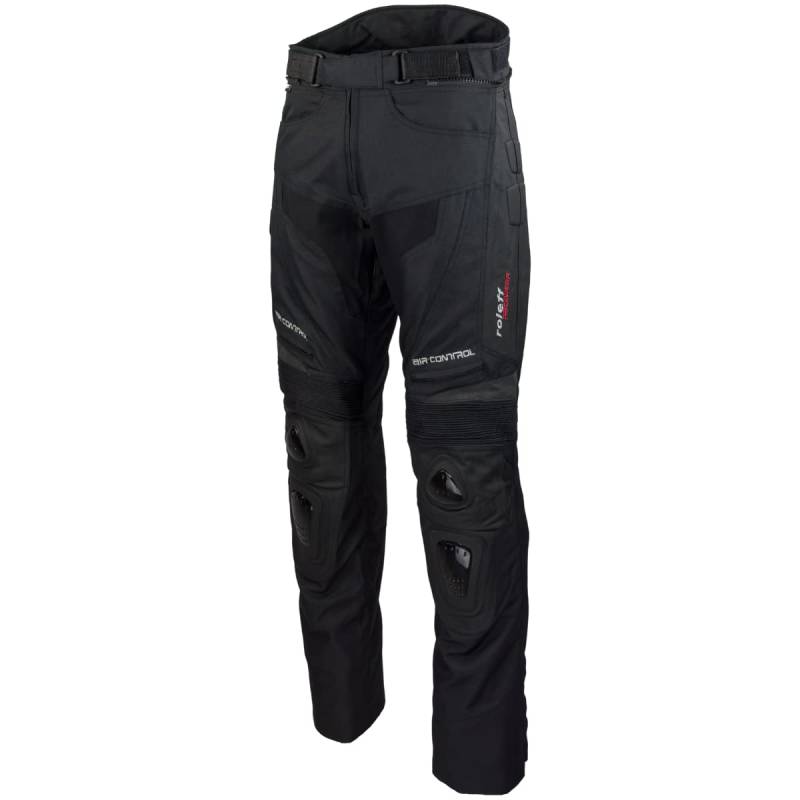 Roleff Racewear Motorradhose Textil/Mesh und Leder, Schwarz, Größe S von Roleff