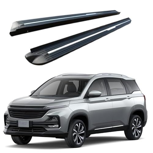 2 x Aluminium-Trittbretter, feste Nerf-Stangen, Seitenstufen mit Halterungen, kompatibel mit Chevrolet Captiva 2024+ (HJG) von RollingMotor