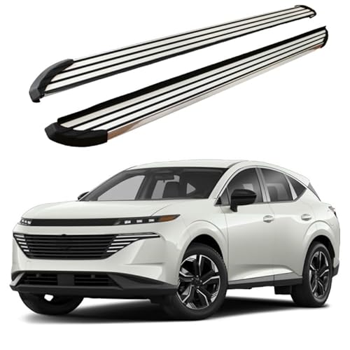 2 x Aluminium-Trittbretter, feste Nerf-Stangen, Seitenstufen mit Halterungen, kompatibel mit Nissan Murano 2025+ (LX) von RollingMotor