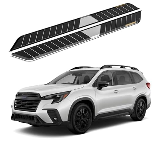 2 x Aluminium-Trittbretter, feste Nerf-Stangen, Seitenstufen mit Halterungen, kompatibel mit Subaru Forester 2024–2025 (RS) von RollingMotor