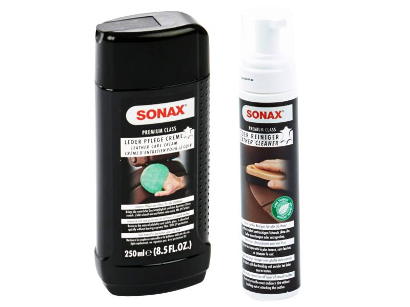 Sonax Premium Class Lederpflegecreme, 250ml + Sonax Premium Class Lederreinger, 250ml, SET von Rondell