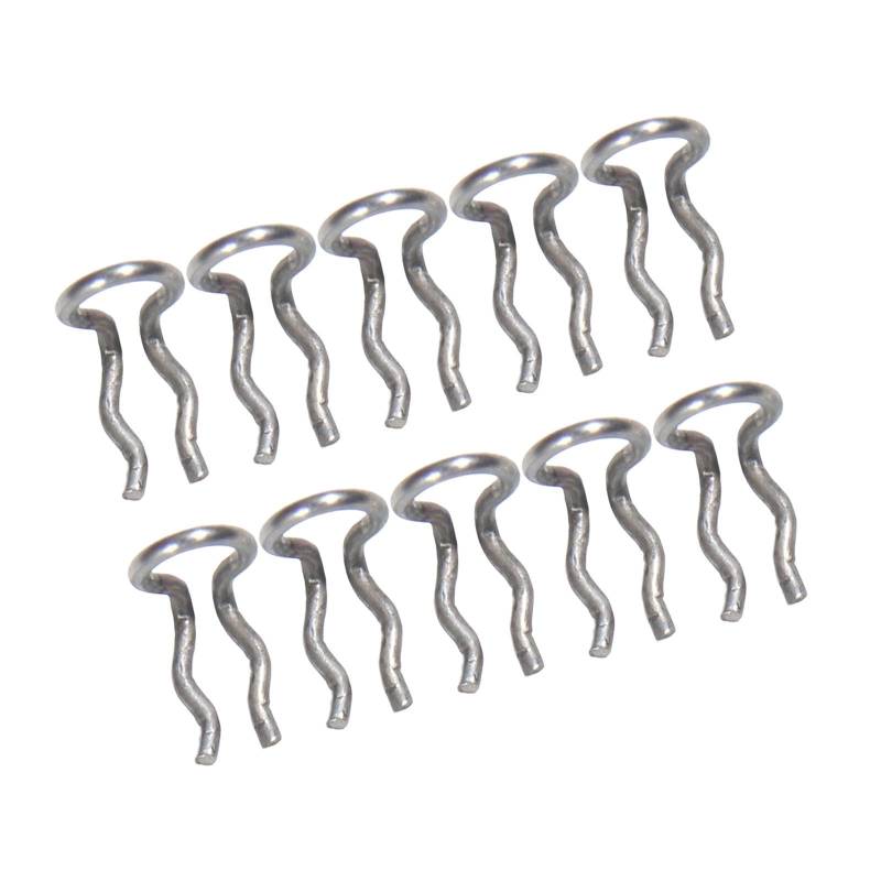 Ronyme 10-teiliges Bremsbelag-Bremssattel-Federclip-Bremsbelaghalter-Silber Professionelles, einfaches Installations-Bremssattel-Hardware-Set von Ronyme