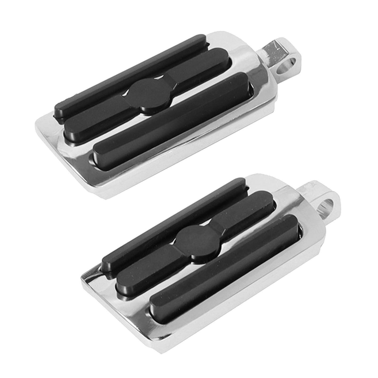 Ronyme 2 Stück Fußstützen Motorrad -Fuß -Pegs Accessoire Pedal Board Foot Pedal zum Ersatz für den Anhang, Silber von Ronyme