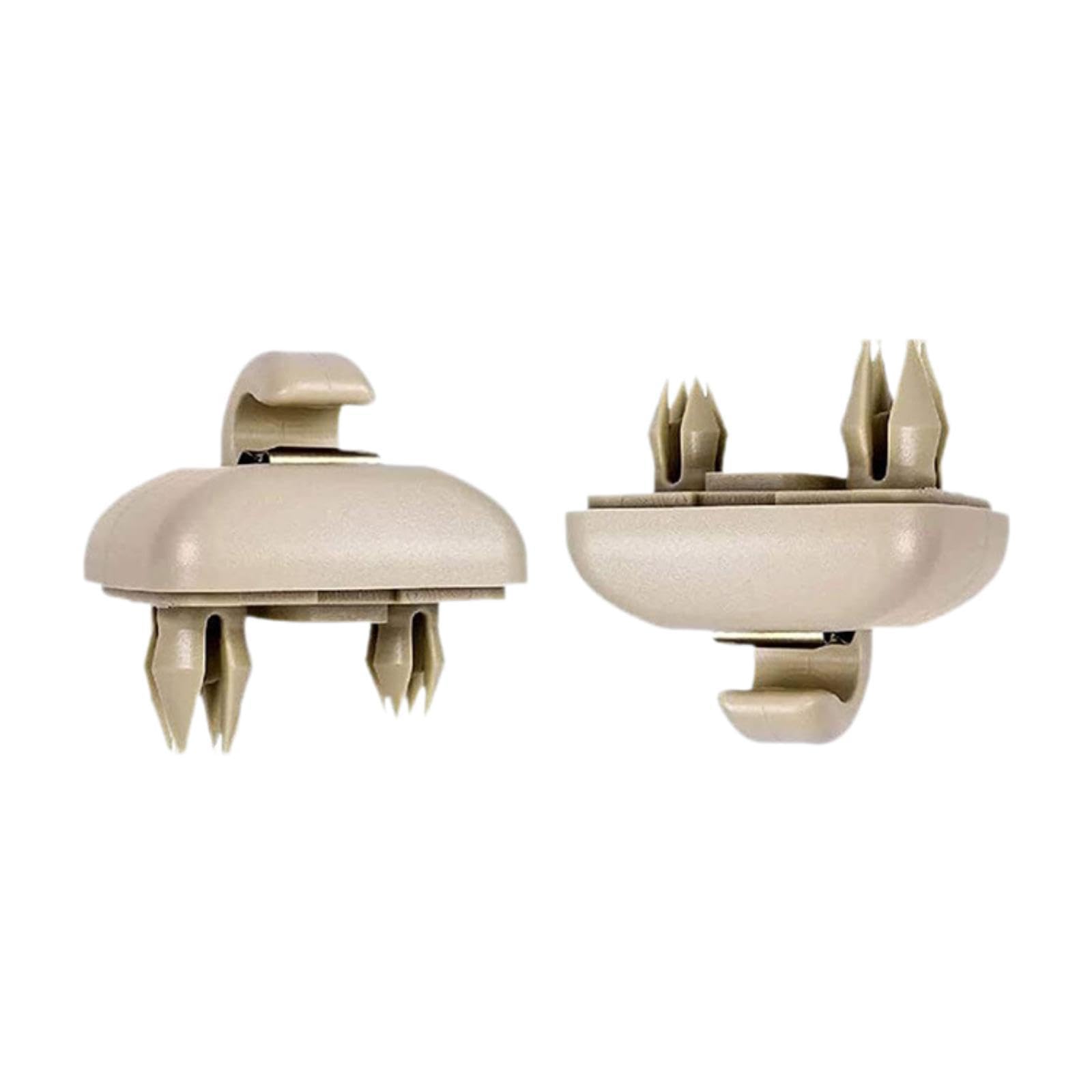 Ronyme 2 Stücke Sun Visor Hook Clips Beige 8E0857562A Autozubehör 8U0857562 8E0857561 für A3 A4 A7 B6 B7 B8 S4 S5 TT von Ronyme