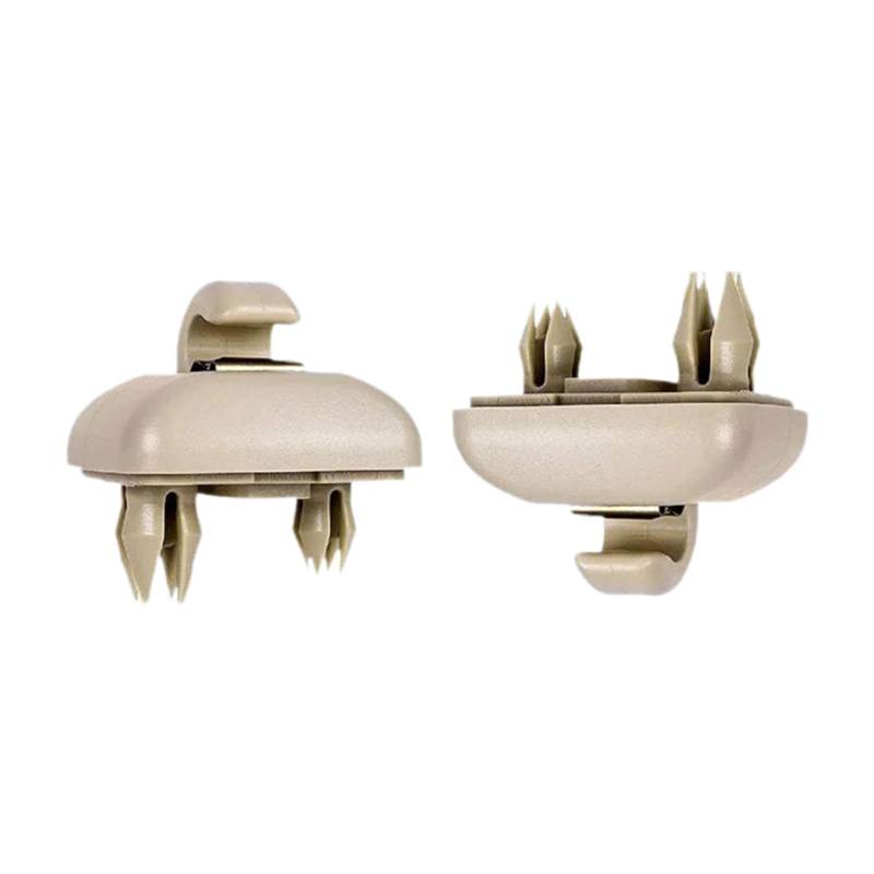 Ronyme 2 Stücke Sun Visor Hook Clips Beige 8E0857562A Autozubehör 8U0857562 8E0857561 für A3 A4 A7 B6 B7 B8 S4 S5 TT von Ronyme