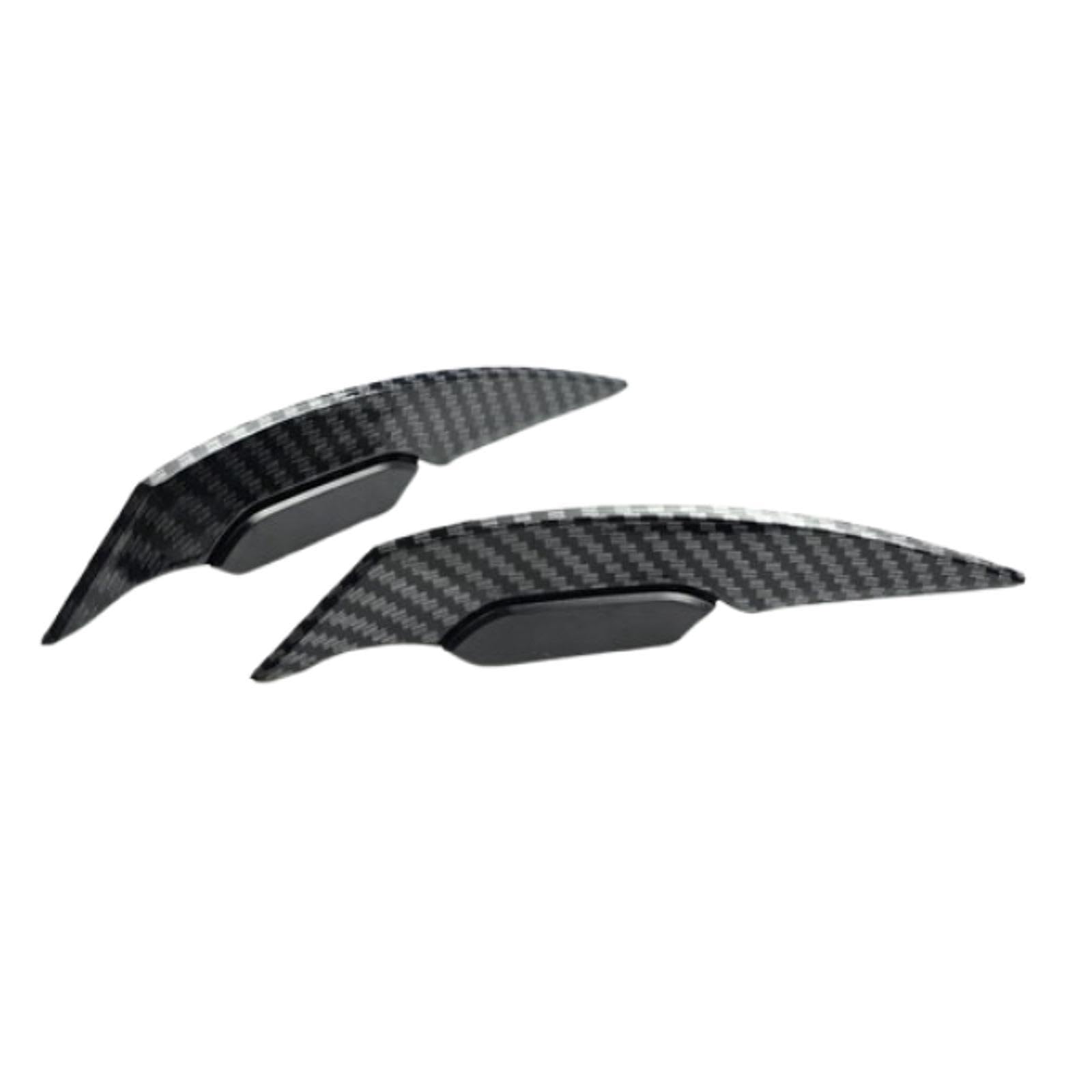 Ronyme 2 x Motorrad-Dekorstreifen, Windabweiser, Seitenaufkleber, stabiles aerodynamisches Flügelspoiler-Set, Karosserie-Seitenaufkleber-Set von Ronyme