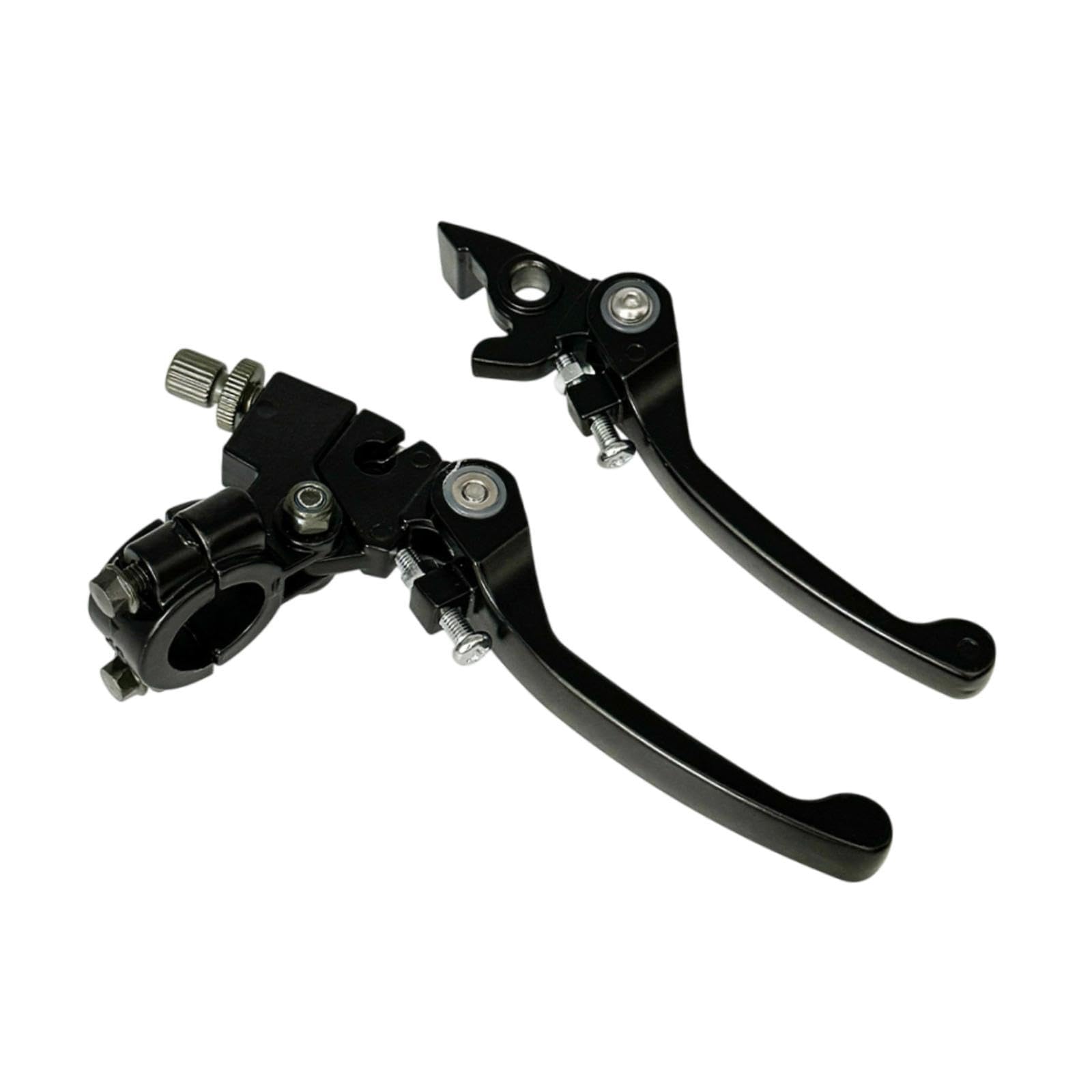 Ronyme 2X Motorrad Bremse Kupplung Hebel Zubehör 7/8 Zoll Motorrad Griff Bar Kupplung Bremshebel Kit Leicht Installieren Mehrzweck, Schwarz von Ronyme