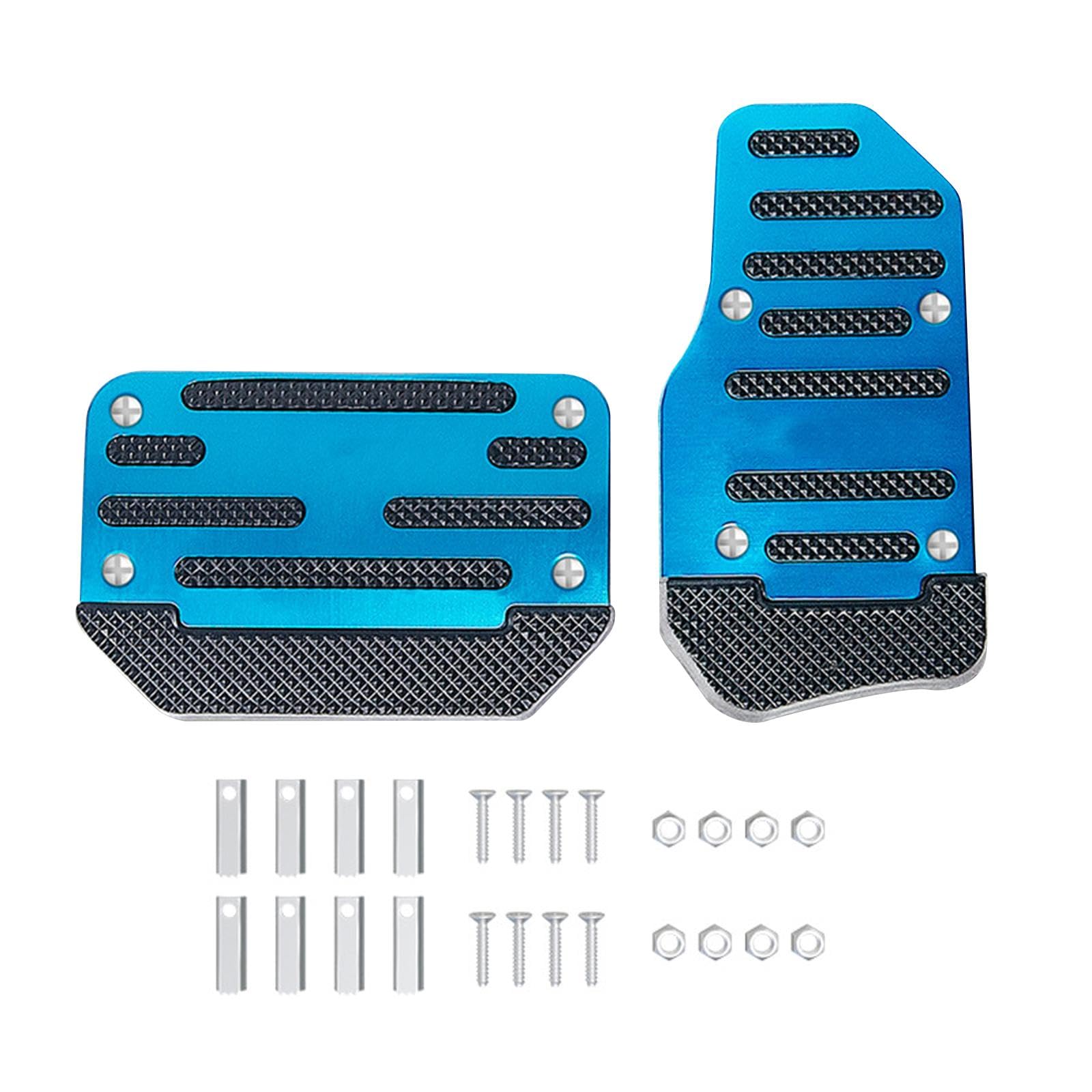 Ronyme 2pcs Car Pedal Pads Universal einfach Einfaches Ersatzteil Auto Innenzubehör Automobilbremsbremsabdeckungen Set Slip, Blau von Ronyme