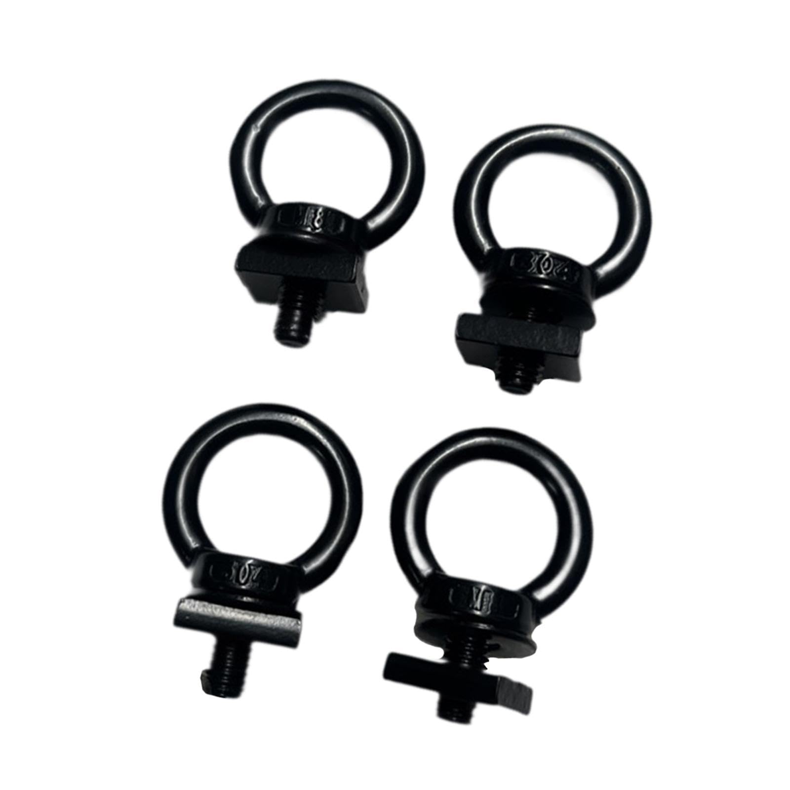 Ronyme 4pcs Dachregal M8 Eye Bolt Binde Down Kit Sturdy für SUV leicht zu Accessoire Multifunktional Edelstahl T -Spurhalterung von Ronyme