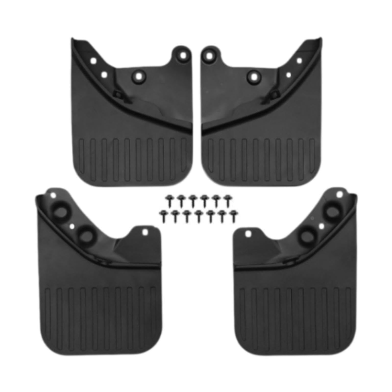 Ronyme 4pcs Mudflaps Guards mit Schraubenauto Außenschutzkotflügel Robustes Mehrzweck praktisches Zubehör von Ronyme