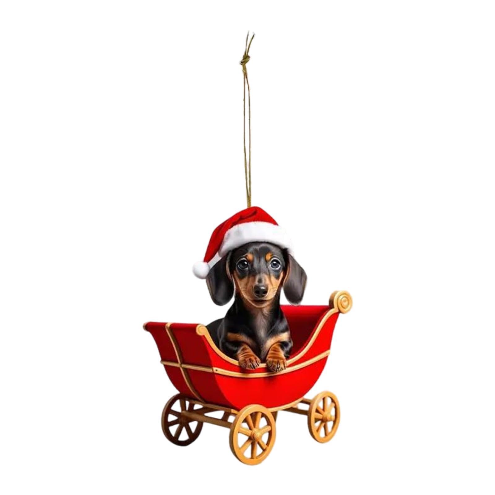 Ronyme Auto Rückspiegel Anhänger Acryl Baumeln Geschenk Hund Ornament Innen von Ronyme