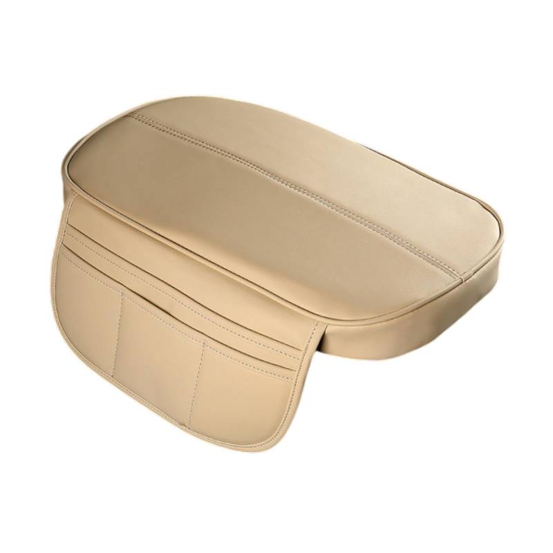 Ronyme Car Armlehnen Kissen Arm Ruhestell Abdeckung PU Bequeme wasserdichte Schutzschutzbeschwerdekonsole Abdeckung, Beige von Ronyme