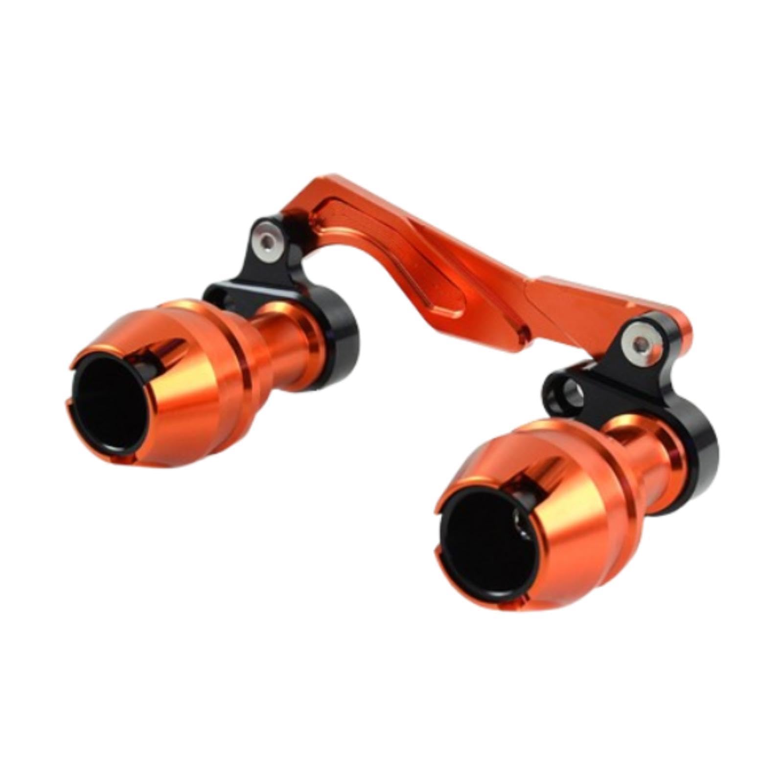 Ronyme Hitzeschild Crashbar Motorrad Motorschutz Mehrzweck-Auspuffrohr Crash Rod für SH150 Xmax300 Pcx150 Nmax155 Pcx125, Orange von Ronyme