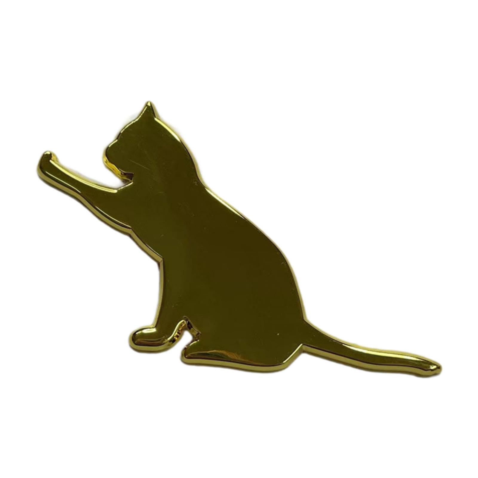 Ronyme Katze Auto Aufkleber Dekor lustige dekorative Accessoires kreative Auto Aufkleber Auto Aufkleber für LKWs Auto Motorräder, Gold von Ronyme