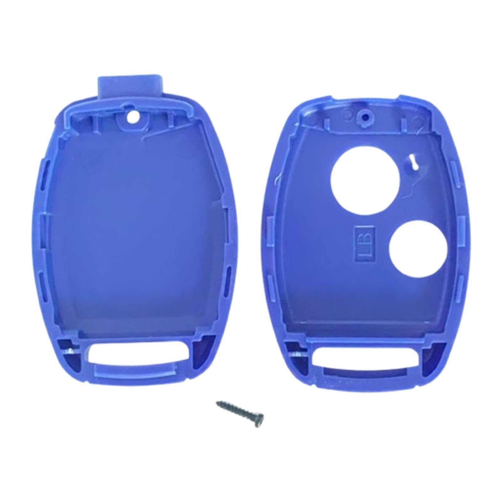 Ronyme Keyless Entry Key Fob Shell Case Reparaturteil Einfache Installation Autozubehör Hochleistungs-Premium-Ersatz , Blau 2 Knöpfe von Ronyme