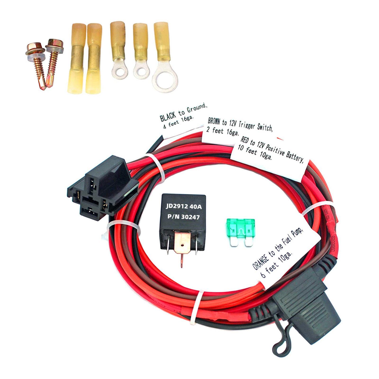 Ronyme Professionelles Elektrisches Kraftstoffpumpen Relais Set für 12 V System Automotive von Ronyme