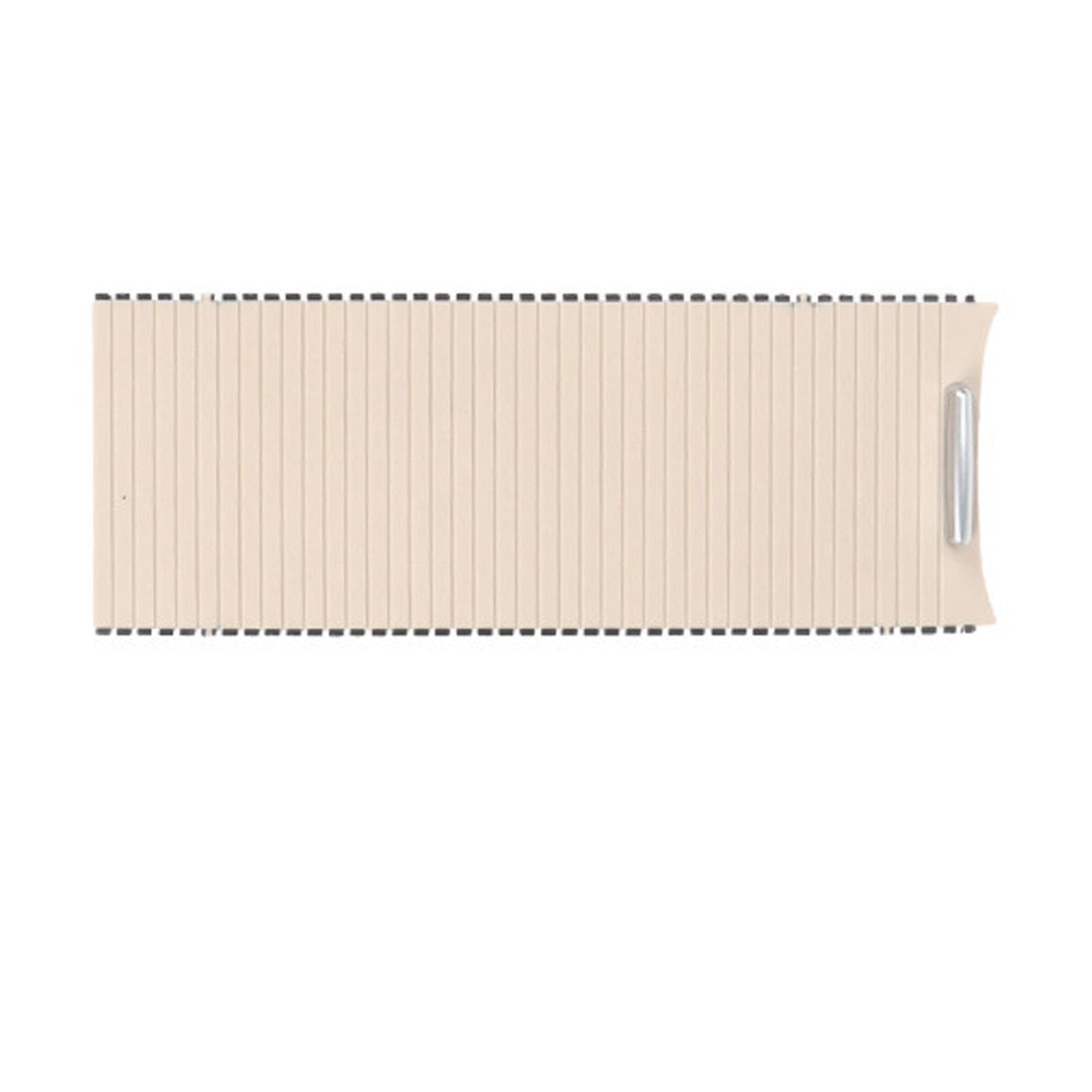 Ronyme Schiebeabdeckung für Getränkehalter, 5KD83253182V, Ersatz-Truck, einfach zu installierende Rollo-Abdeckung für die Mittelkonsole für Golf 6 2009-2014, Beige von Ronyme